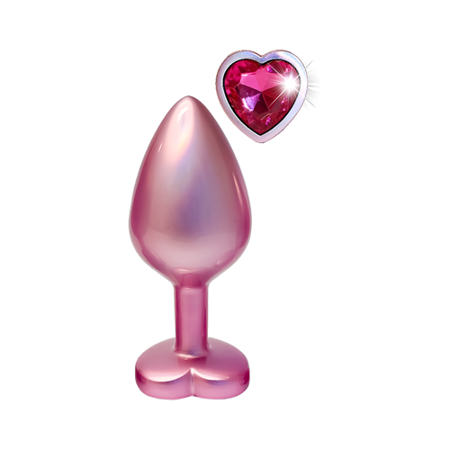 Dream Toys - Gleaming Love - Aluminium buttplug met siersteen - Medium